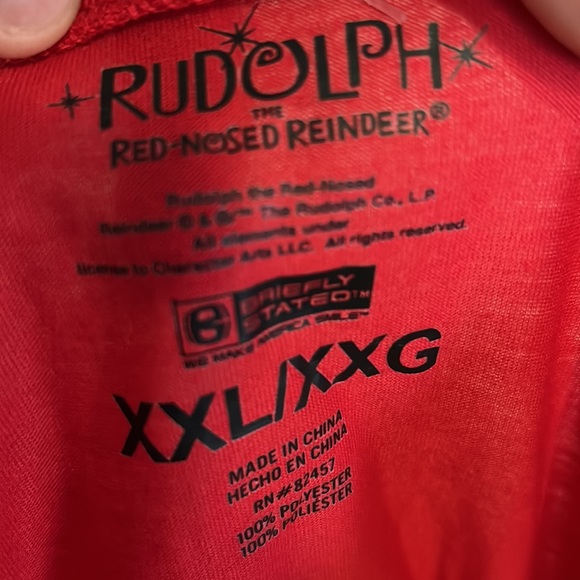 Rudolph the Red-Nosed Reindeer Size XXL Shirt. NWOTS - Picture 5 of 5